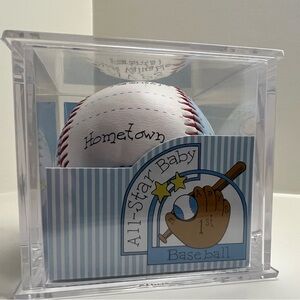 All-Star Baby Baseball in Transparent Case